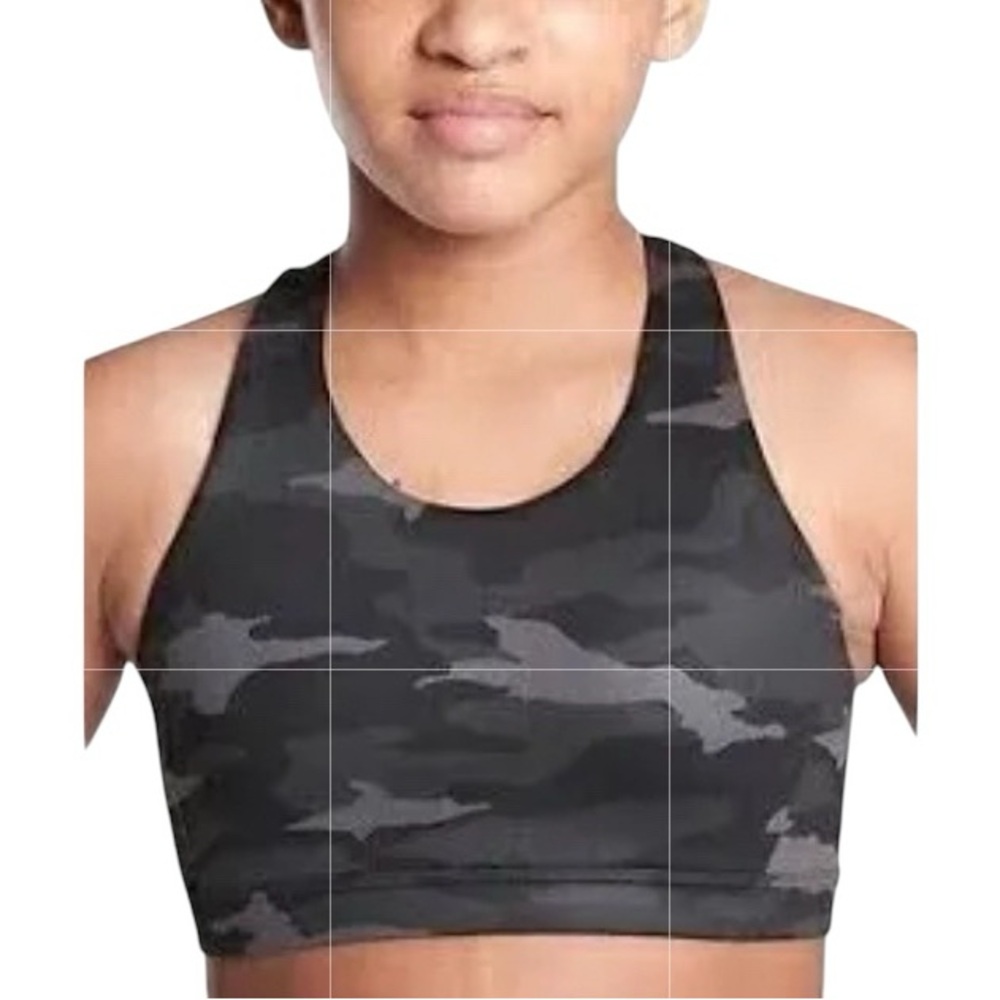 Athleta girl XS/6 NWT speed racer printed bra camo